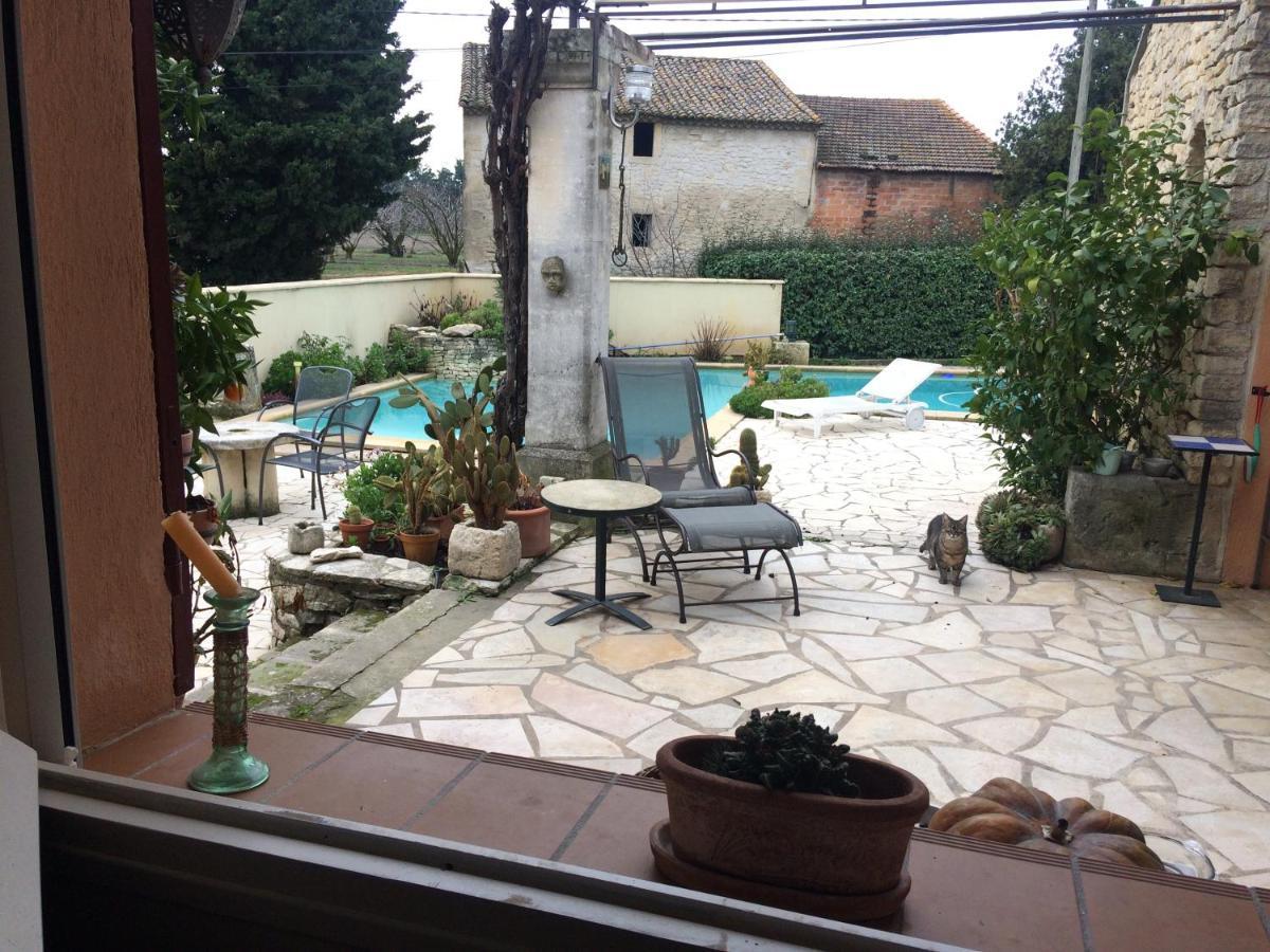 Chambre Dans Villa Charmante Vallabregues ภายนอก รูปภาพ